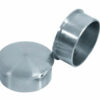Stainless steel tube cap. 40mm